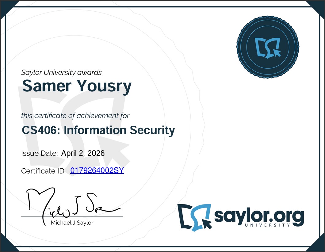 Information Security badge