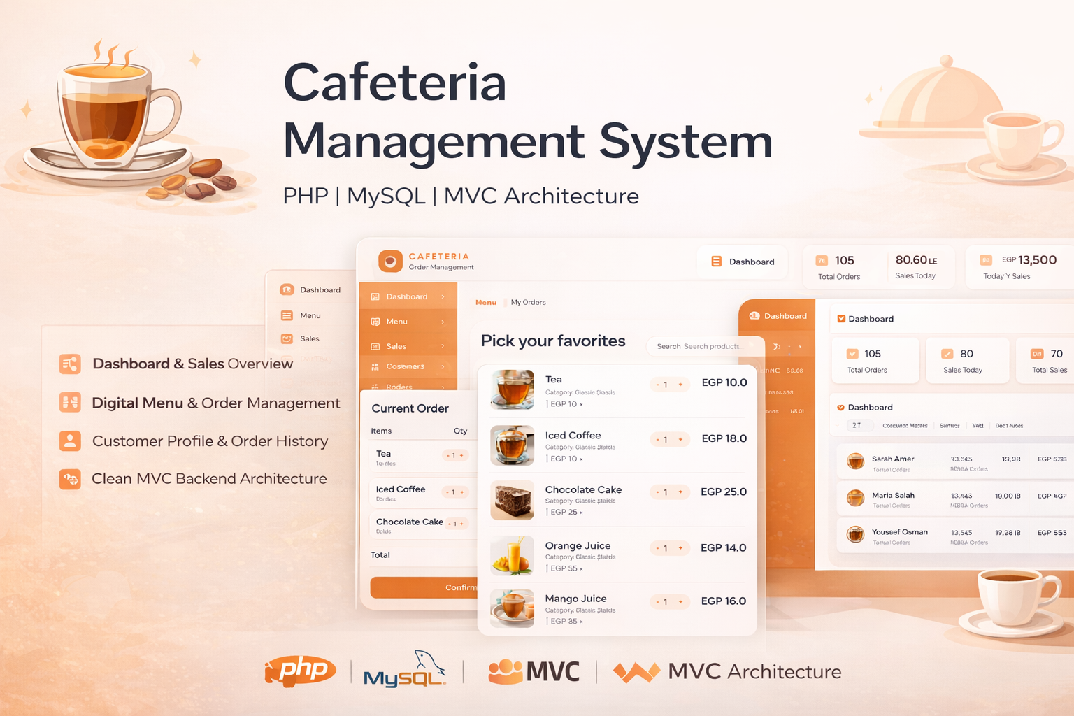 Cafeteria PHP cover